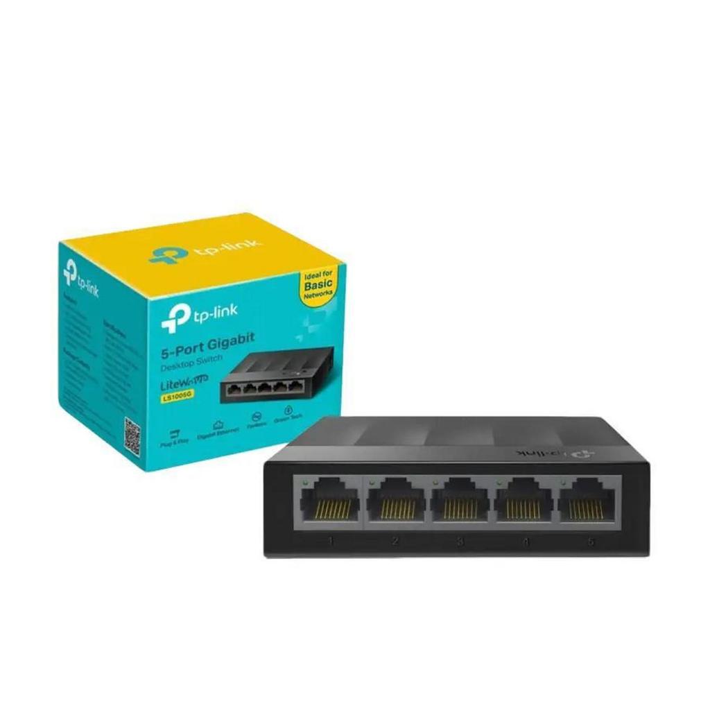 TP-LINK LS1005G 5-Port 10/100/1000Mbps Desktop Switch