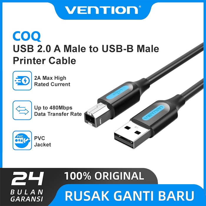 Vention USB 2.0 Type A Male to B Male Data Cable Scanner Printer