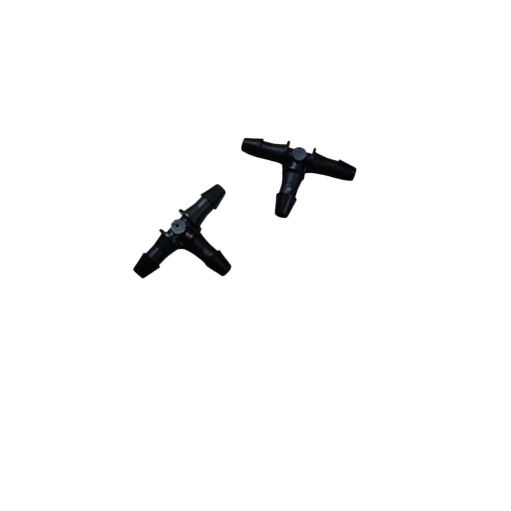 2 ชิ้น Tamjet Nylon Tee Fuel 1/8 Fitting T ไนลอนสีดํา