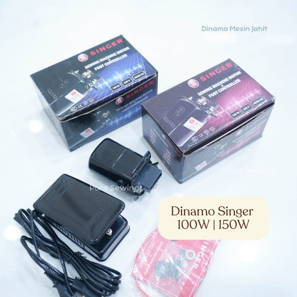 MESIN SINGER 100W 150W มอเตอร์จักรเย็บผ้าและคอนโทรลเลอร์