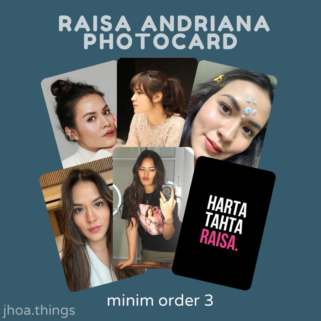 [UNOFFICIAL] PHOTOCARD RAISA ANDRIANA INDONESIA SINGER SOLO SINGER