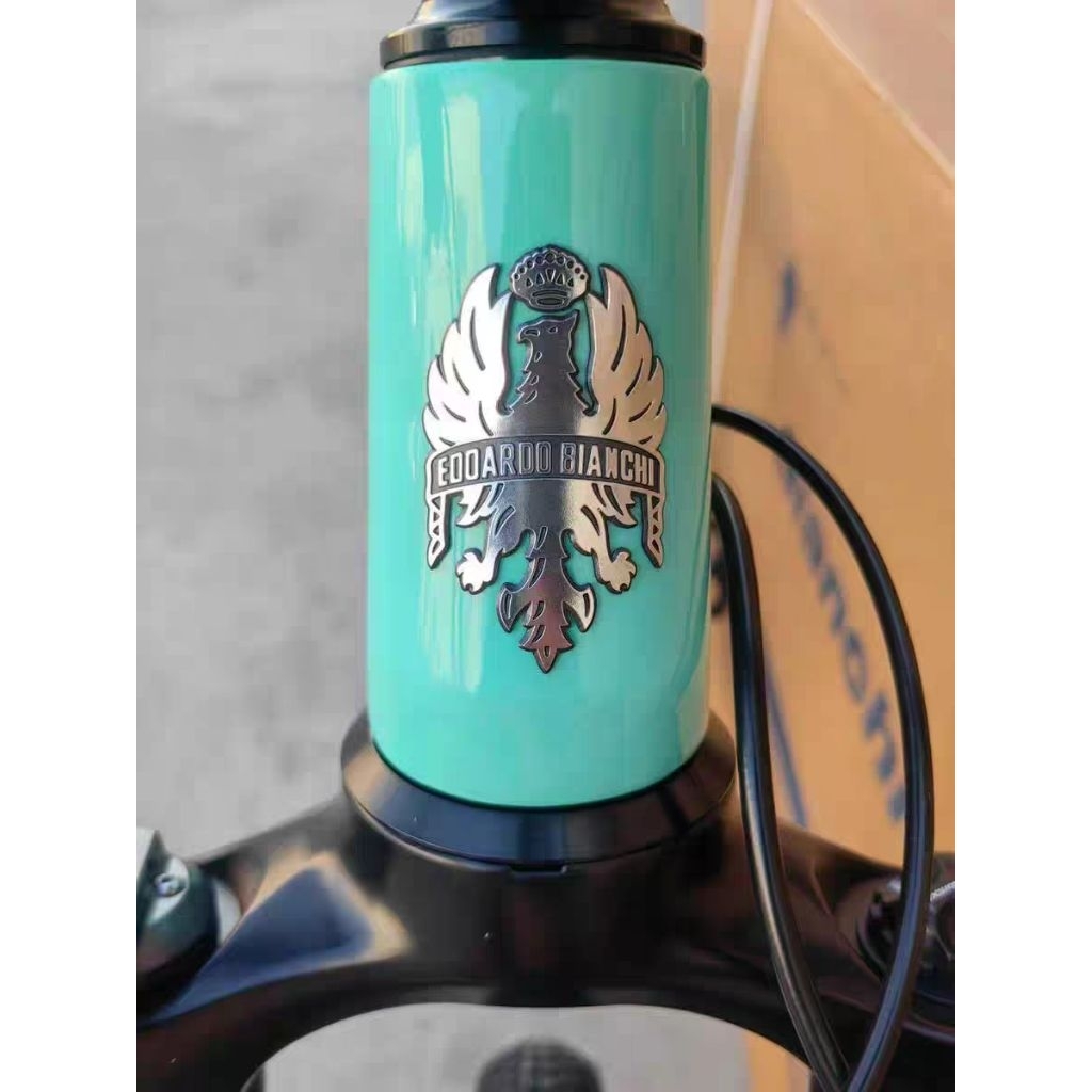 ตราสัญลักษณ์โลโก้โครงจักรยาน bianchi ดั้งเดิมผลิตในไต้หวัน