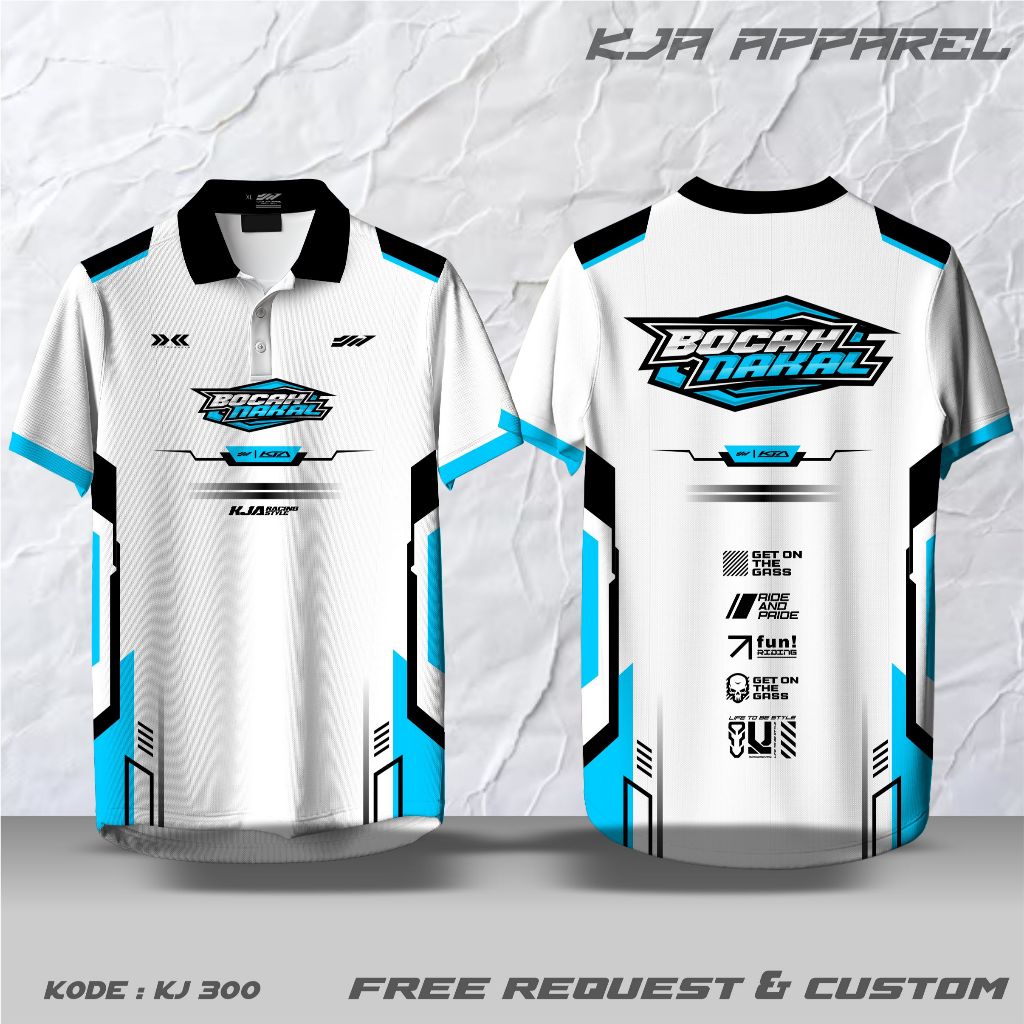 CUSTOM RACING JERSEY, REQUEST POLO COLLAR BUTTON V-NECK COLLAR O-NECK COLLAR, UNIT เสื้อยืด, FULLPRI