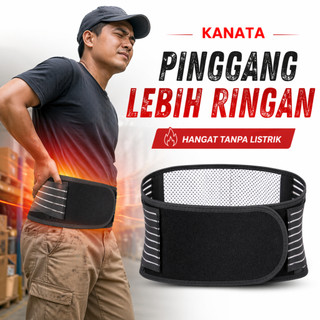KANATA Korset Terapi Pinggang Magnetik Sabuk saraf Kejepit Alat Terapi Pinggang Tourmaline Original
