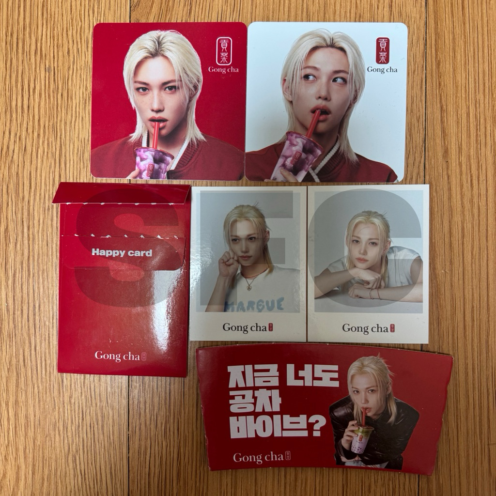 Stray Kids Felix ชุดการ์ดสุขสันต์อย่างเป็นทางการ Gongcha Korea