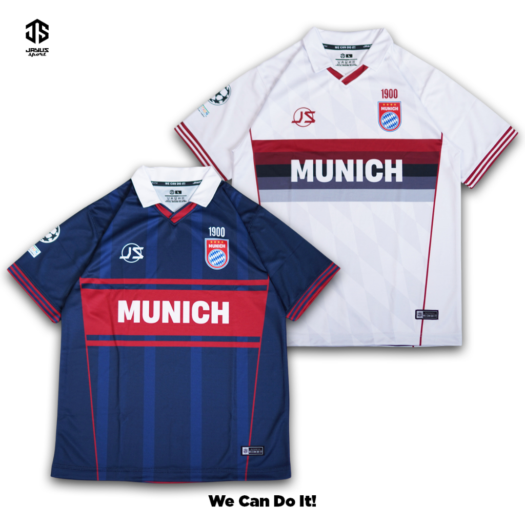 JS - เสื้อย้อนยุคบาเยิร์นมิวนิค - เสื้อแฟนตาซี Bayern Jayus Sport