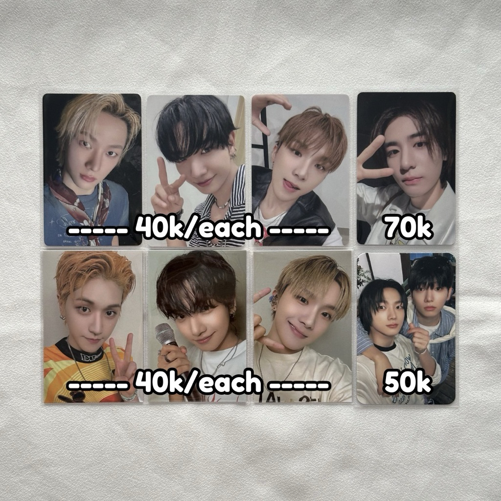 !! คําอธิบายอ่าน !! Photocard boynextdoor sungho riwoo jaehyun leehan woongark