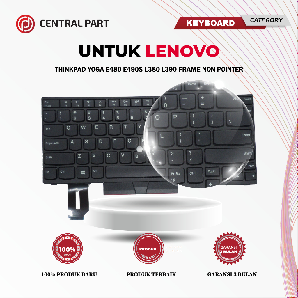 Lenovo Thinkpad Yoga e480 e490s l380 l390 l480 คีย์บอร์ดกรอบไม่มีตัวชี้