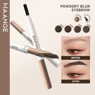 MAANGE Kepala Ganda Eyebrow Pencil 3D Tahan Air Sculpting Long-lasting Highly Pigment Pensil Alis MG-E04