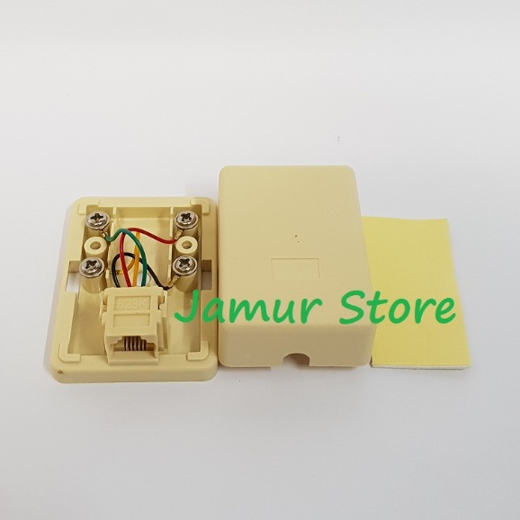 โทรศัพท์ Rosette 1 ออก 1 Splitter RJ11 โทรศัพท์บ้าน Rosette RJ-11 1 ซ็อกเก็ตรู RJ-11