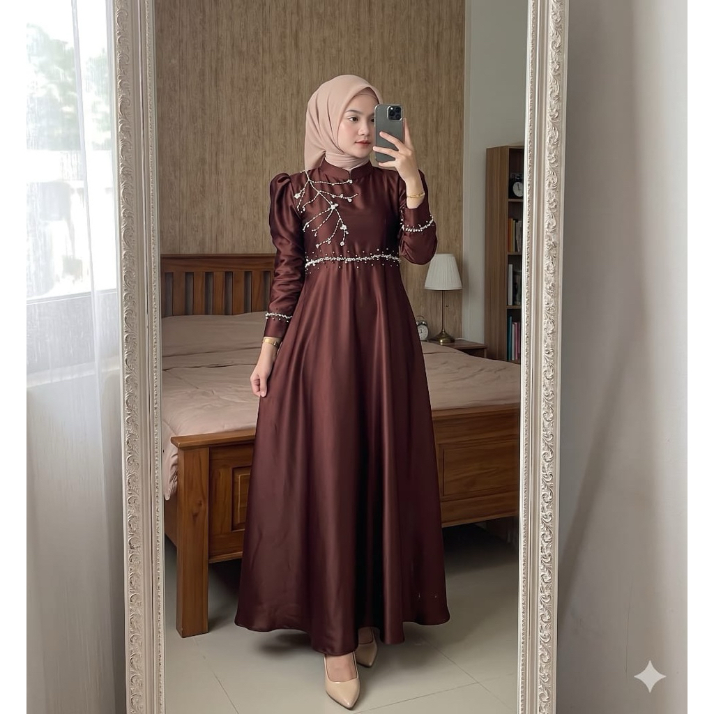 SHAKIRA GOWN PREMIUM SEQUIN BRIDESMAID WEDDING DRESS PARTY GAMIS