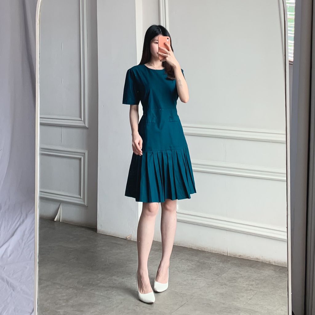 KATUN Given Ribbon Mini Dress Women Casual Cotton Oxford SML Big Size Jumbo