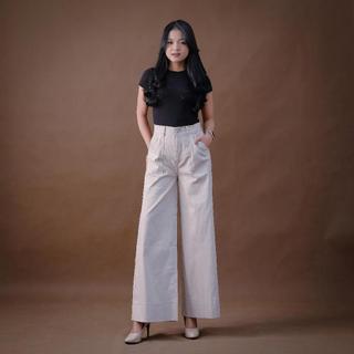 KANAYA Wide Leg Pants - Katun Twill Premium