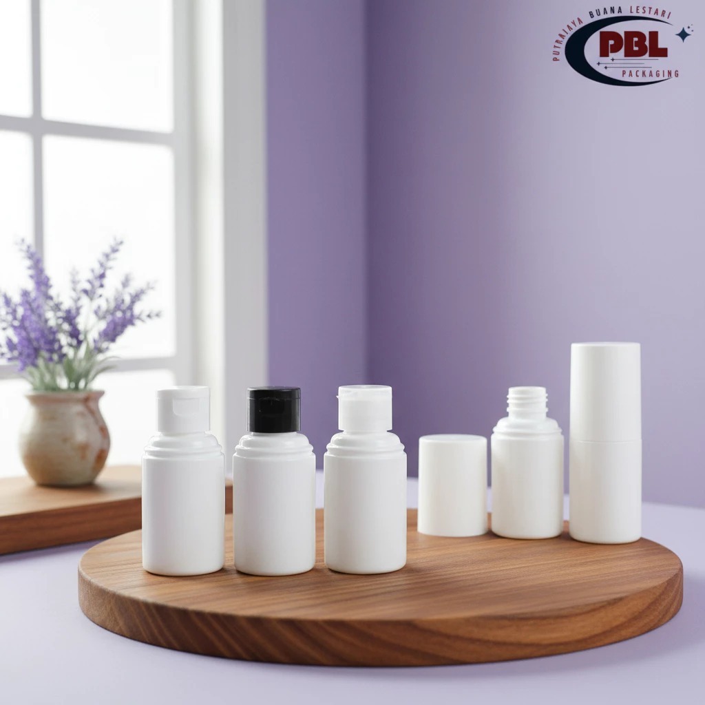 Dioly Fliptop Bottle 60ml / Toner Bottle 60ml / Fliptop Bottle 60ml สีขาว - Fliptop Cap N 24 Smooth 