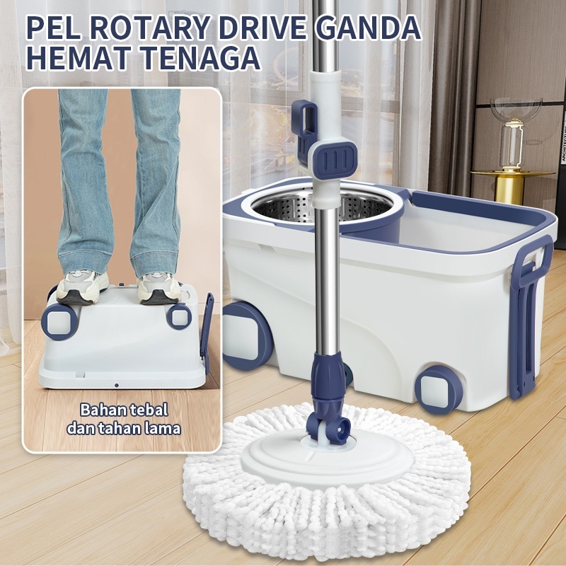 NARU ไม้ถูพื้นแบบวงแหวนอัตโนมัติ 2306 - ไม้ถูพื้นแบบ Ultra Mop Aclima Spin Mop