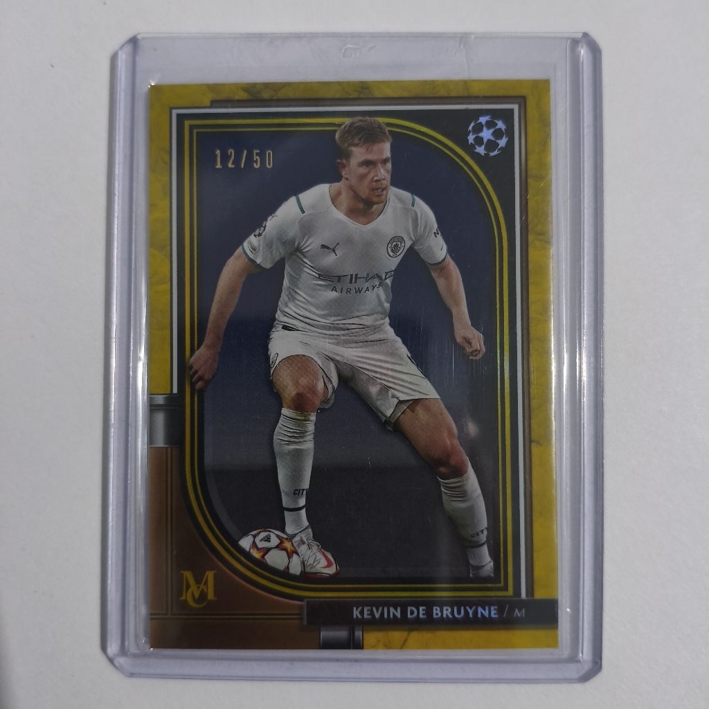 Kevin De Bruyne Limit 12/50 การ์ดฟุตบอล Topps