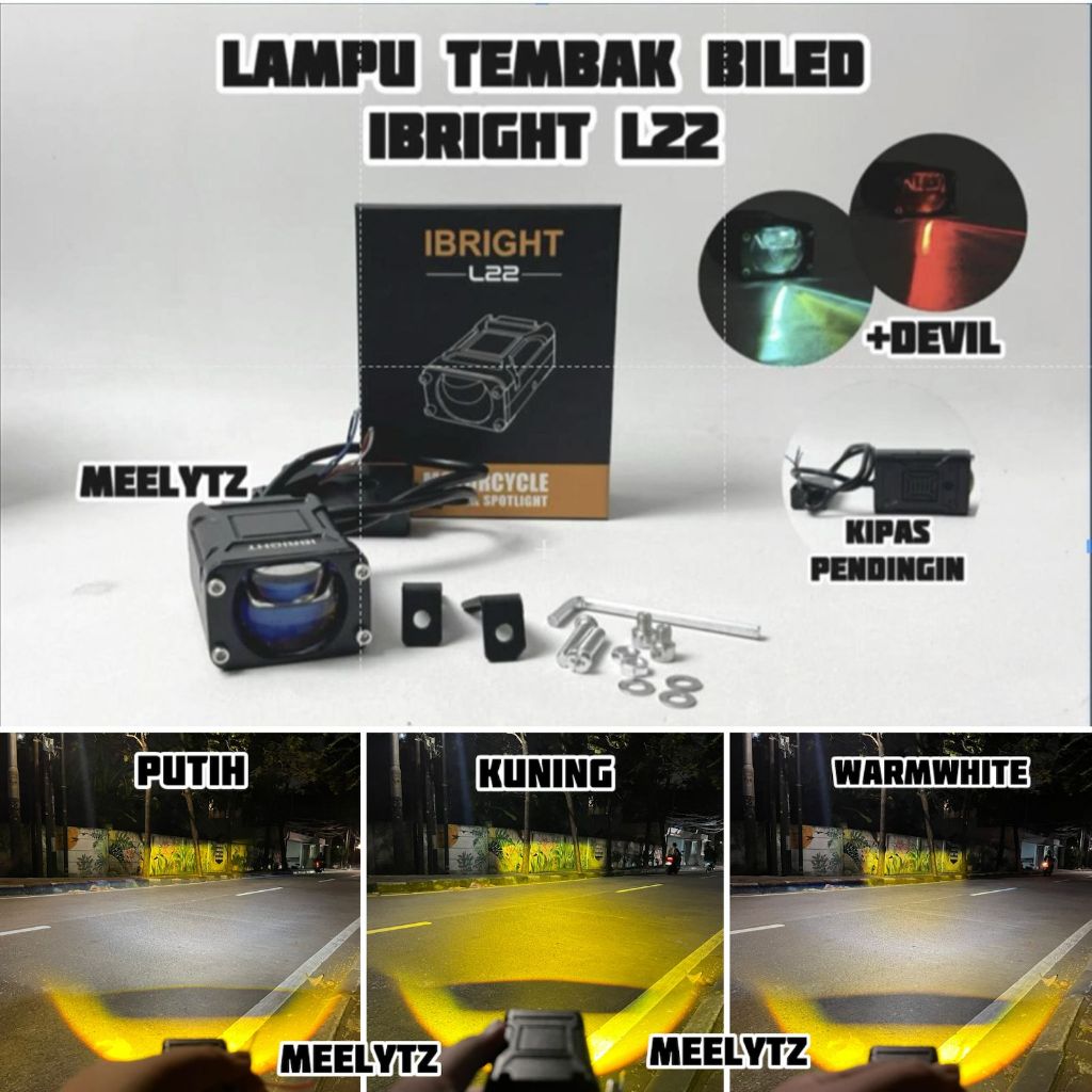 IBRIGHT L22 & L22 2M - สปอตไลเลนส์ Led สีฟ้าบิล