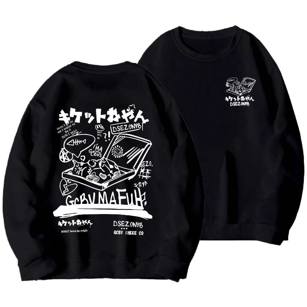 WGUDS Basic Crewneck Sweater Dsezonyb Unisex ผู้ชายและผู้หญิง