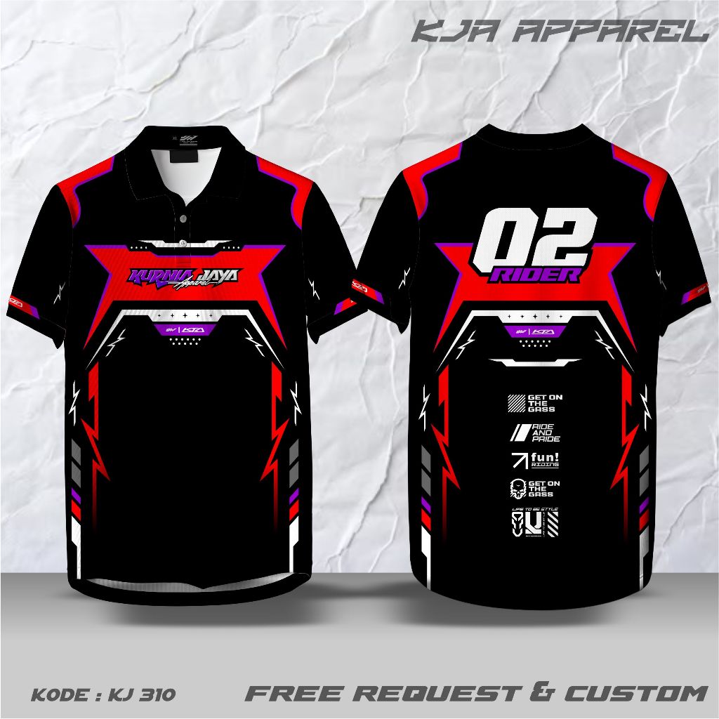 CUSTOM RACING JERSEY, REQUEST POLO COLLAR BUTTON V-NECK COLLAR O-NECK COLLAR, UNIT เสื้อยืด, FULLPRI