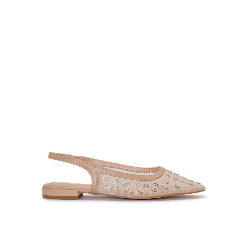 PAYLESS ต้นฉบับ CHRISTIE BEAMING - เบจ รองเท้าแตะผู้หญิง. ใหม่พร้อมกล่อง