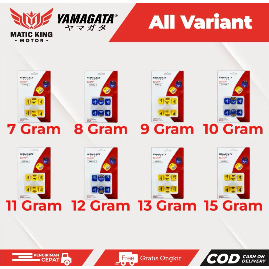 ROLLER RACING BEAT FI BEAT ESP SCOOPY FI VARIO 110 คาร์บูเรเตอร์ YAMAGATA 8g 9g 11g 12g