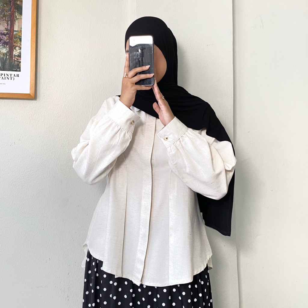KEMEJA Maimum House - เสื้อ Janna (เสื้อเชิ้ตลินินผู้หญิง)