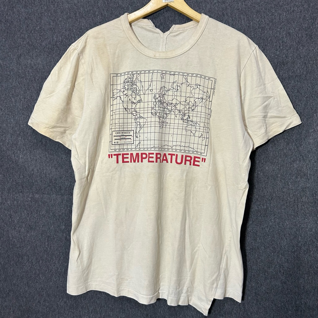 Off-White Temperature Second Preloved Streetwear เสื้อยืดแบรนด์