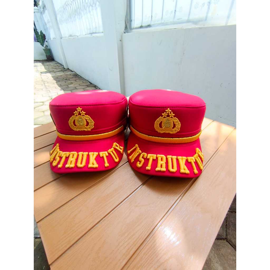 หมวกสนาม MERAH Red pama โครงสร้างตํารวจ ยี่ห้อ Zone พรีเมี่ยม