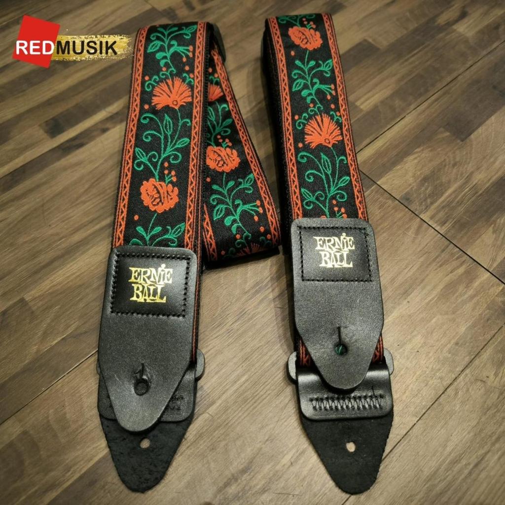 Ernie Ball Classic Jacquard Guitar Strap Ernie Ball - Lavender Rose