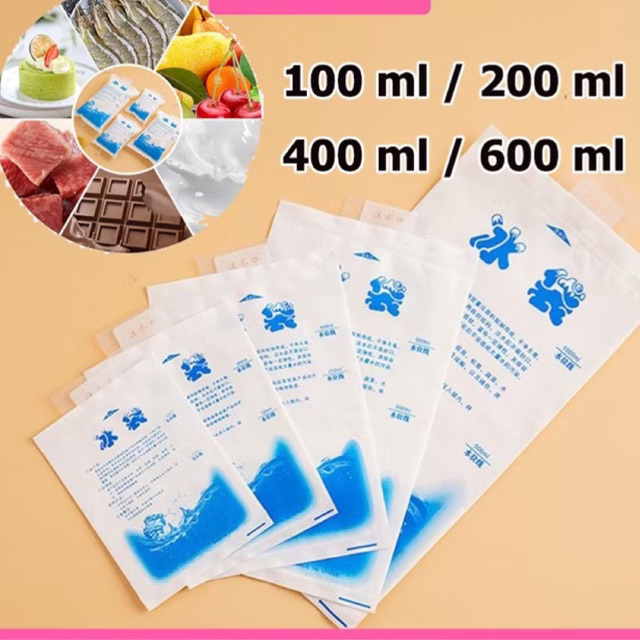 [ขายปลีก] Ice Gel Pack Food Cooler Ice Bag Jelly Pack Cooler Food Bag Keep Temperature Cold Bag