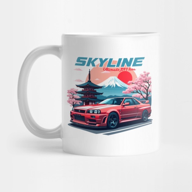 Skyline GTR R34 - แก้วน้ําชา Gtr