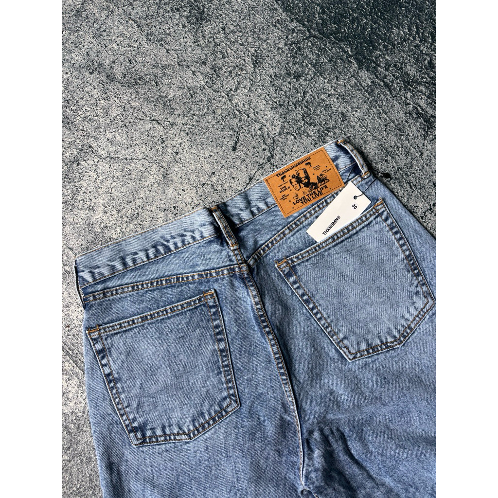 กางเกงยีนส์ Thanksinsomnia Draelle OG Basic Blue Unisex