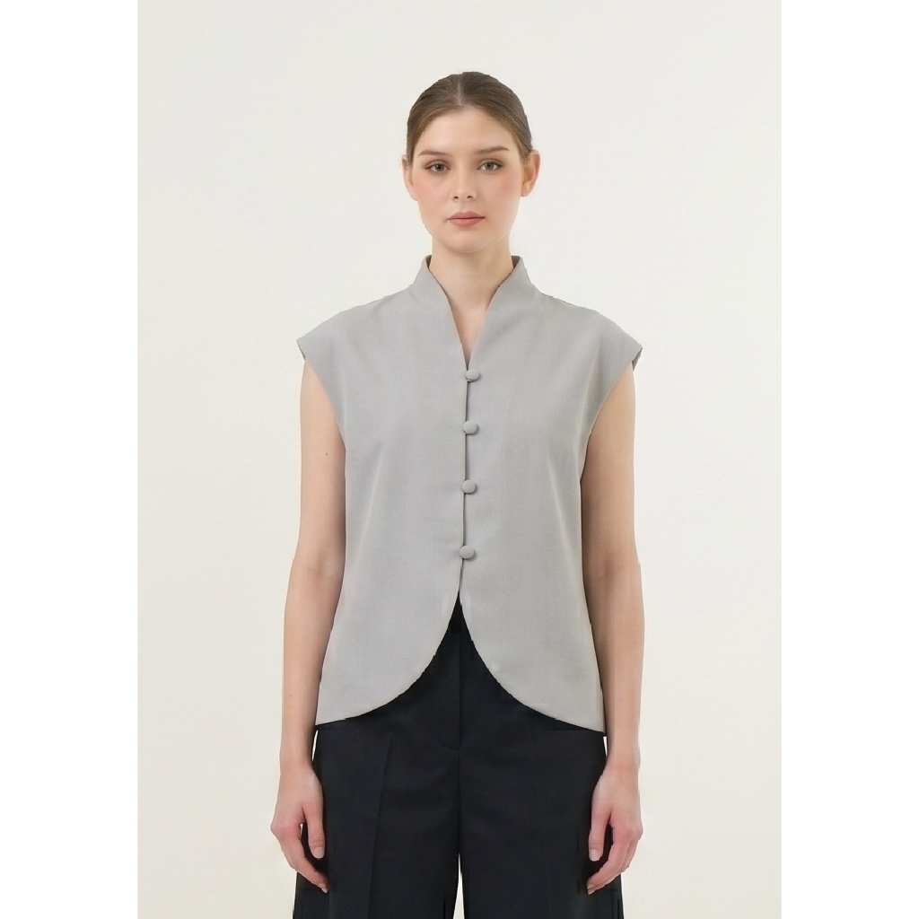 Juno Oh Juno - WILLOW VEST | สีเทาเทา