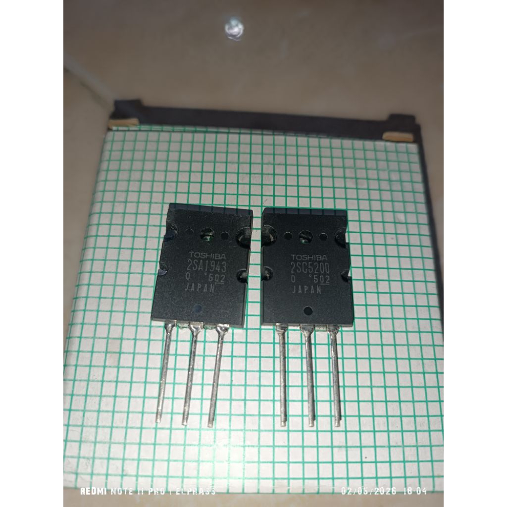 Tr Toshiba 2sc5200 / 2sa1943 ล็อต 502 ญี่ปุ่น
