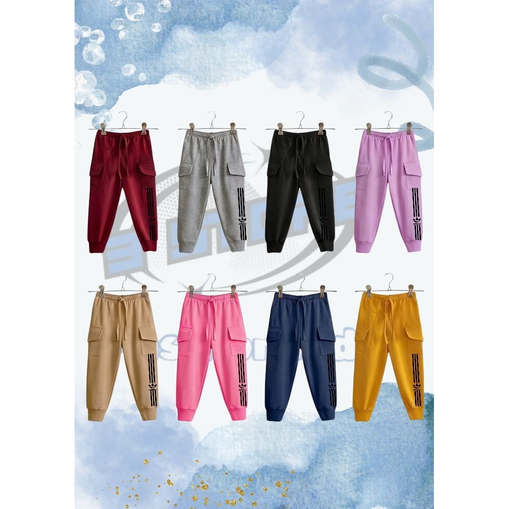 3store package 4 ps 100 jogger pants สําหรับเด็กชายและเด็กหญิงสุ่ม motif