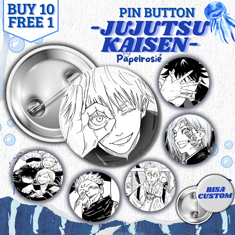 JUJUTSU KAISEN หมุดปุ่มมังงะ | AESTTHETIC ROUND PIN JUJUTSU KAISEN JJK MANGA44 MM