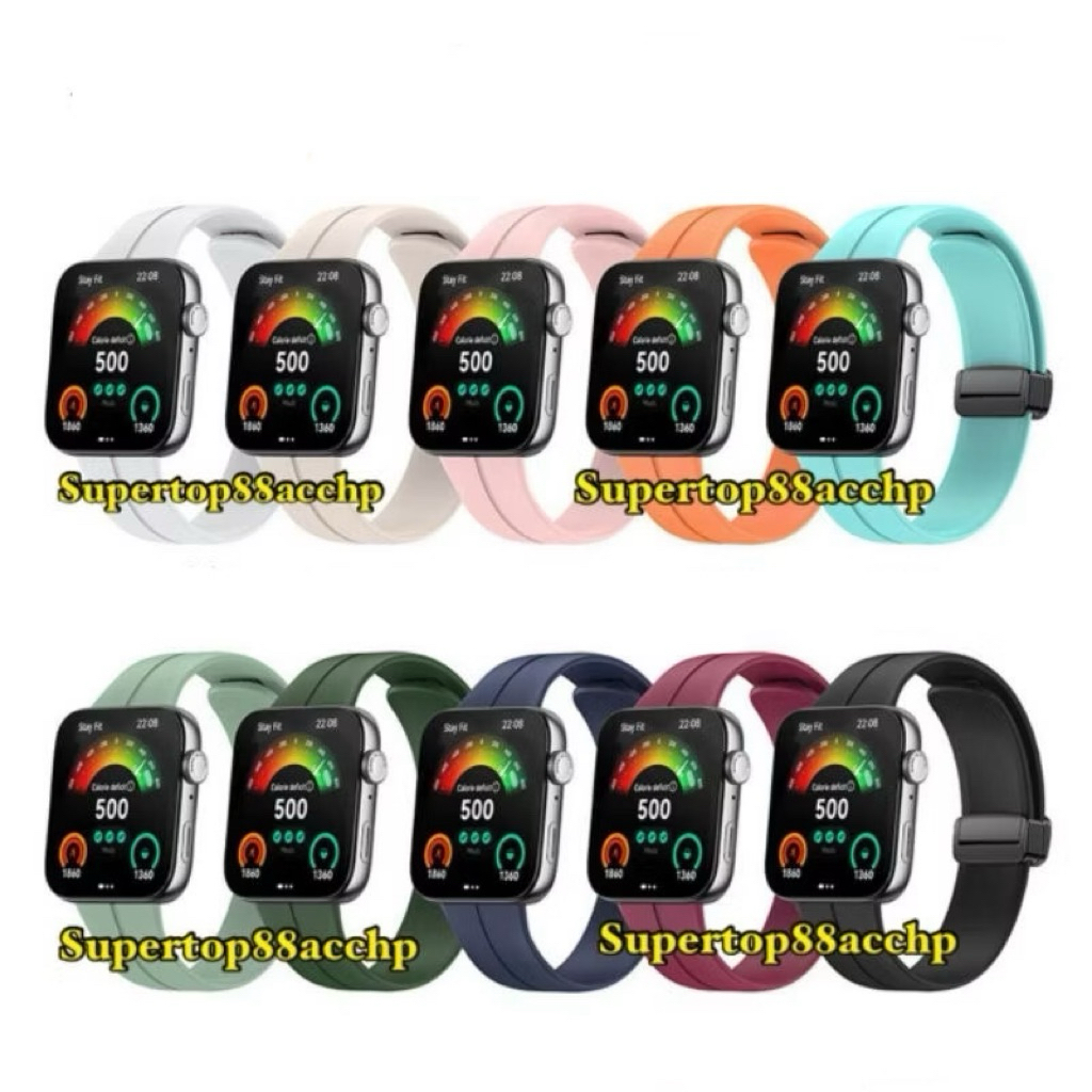 สายซิลิโคนหัวเข็มขัดแม่เหล็กSmartwatch HuaweiนาฬิกาFit 3/HuaweiนาฬิกาFit 4/HuaweiนาฬิกาFit 4 Pro/Hua