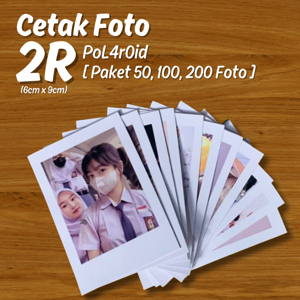[50 PHOTO PACKAGE] การพิมพ์ภาพถ่าย 2R P0L4r0id Style คุณภาพระดับพรีเมียม