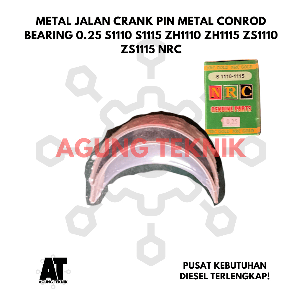 โลหะแผนที่ Crank Pin โลหะ Conrod แบริ่ง 0.25 S1110 S1115 ZH1115 ZS1110 ZS1115 NRC