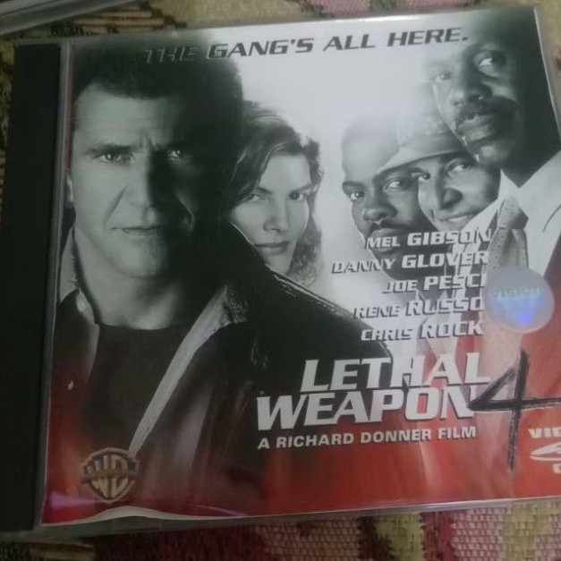 VCD ORIGINAL LETHAL WEAPON 4 Feat MEL GIBSON ข้อความอินโดนีเซีย