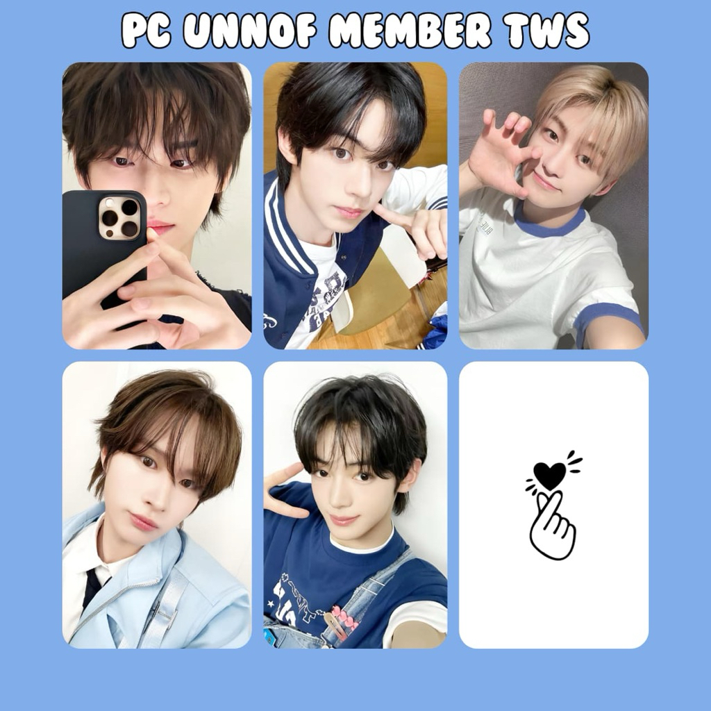 Photocard TWS unnof kpop การ์ดรูปถ่าย