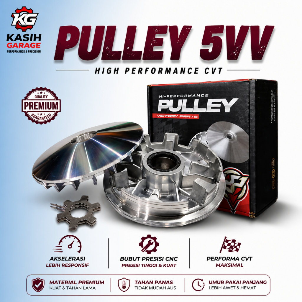 PULLEY CUSTOM MIO 5VV - 2SX 13.8 COUSTUM VIETNAM PART Roller House Mio Sporty Smile Nouvo Soul Fino 110 Original