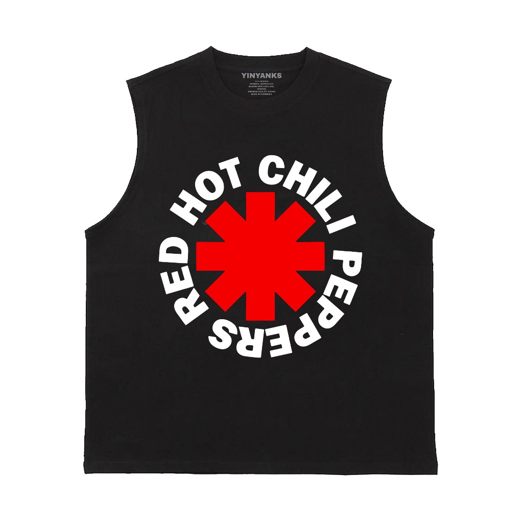 KATUN เสื้อยืด Lebbong RHCP LOGO เสื้อกล้ามสําหรับผู้ชายและผู้หญิง, ตัวแปรเสื้อกล้าม, วัสดุผ้าฝ้ายหว
