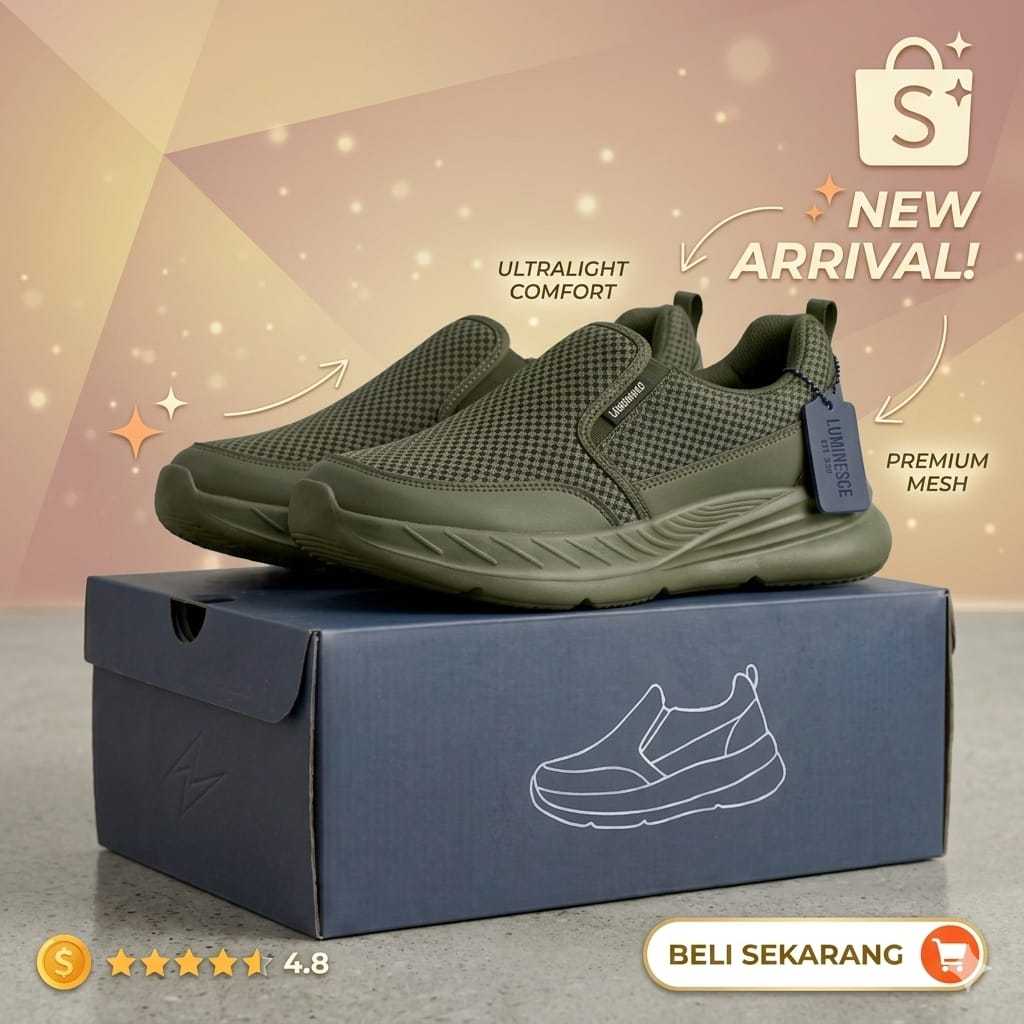 รองเท้าลําลองผู้ชาย Mesh Sole Pylon สบาย