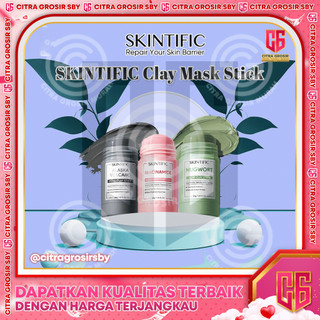SKINTIFIC Clay Mask Stik Series || Mugwort Clay Mask Stik || Alaska Volcano Clay Mask Stick | Niacinamide || Anti Pores & Acne