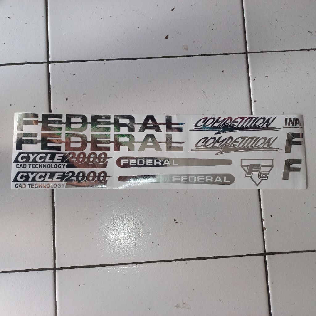 FEDERAL COMPETITION FEDERAL ALOY สติ๊กเกอร์ตัดจักรยาน