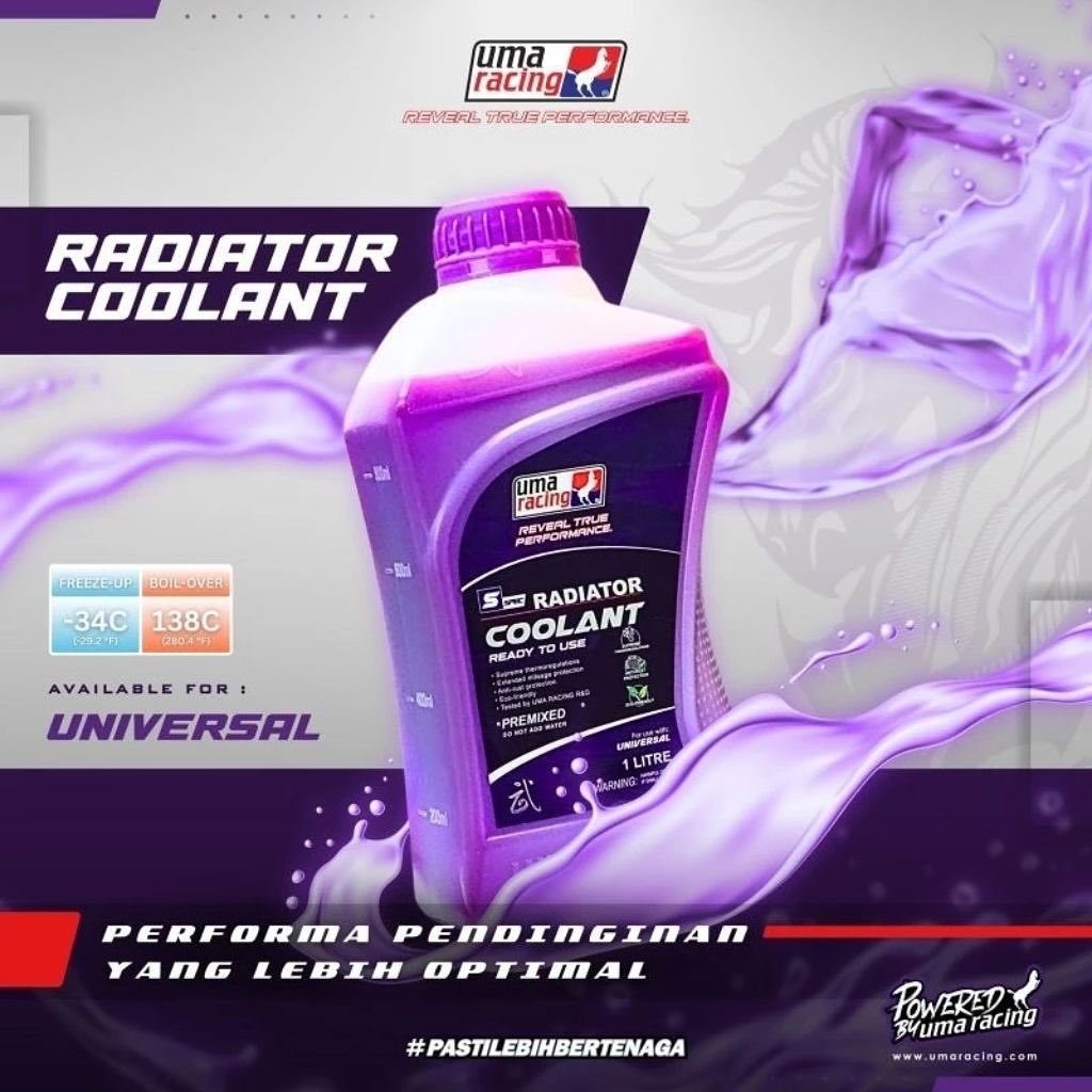 UMA RACING RADIATOR AIR COOLANT ORIGINAL UMA RACING MALAYSIA EXTRA COOL