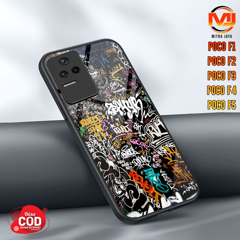 ล่าสุด POCO F1 / F2 Pro / F3 / F4 / F5 / F6 / F7 Case - Fashion Case Graffiti Casing Hp Case Softcas