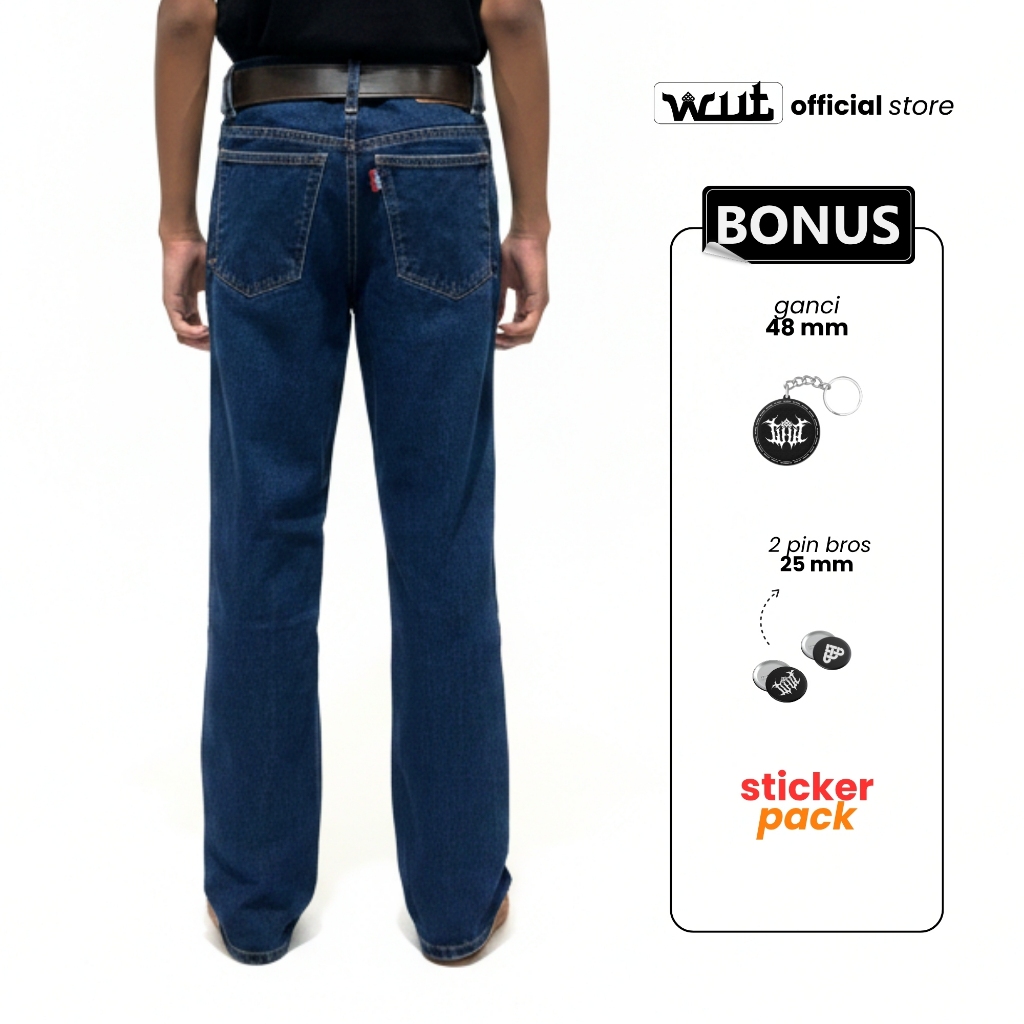 Wut.apparel - BIOWASH NON SELVEDGE WHALE CREATURE DENIM JEANS 13 ออนซ์