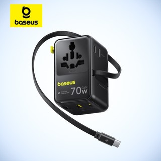 Baseus EnerCore CG11 Universal Travel Adapter with Retractable Cable 2AC+2U+2C 70W